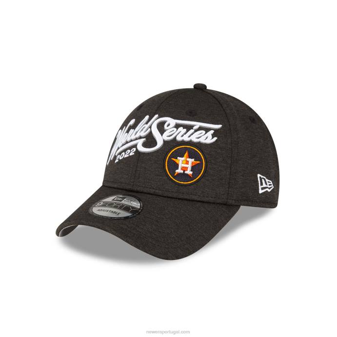 FFTN1735 New Era houston astros mlb league champions boné preto 9forty ajustável