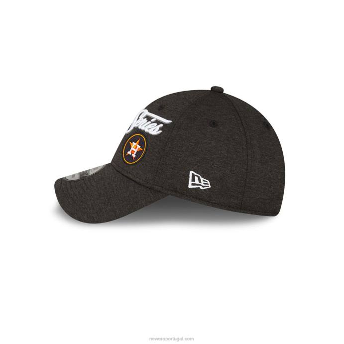 FFTN1735 New Era houston astros mlb league champions boné preto 9forty ajustável