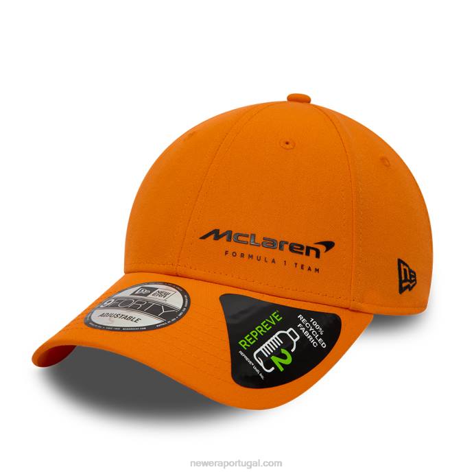 FFTN1738 New Era boné ajustável mclaren f1 repreve orange 9forty