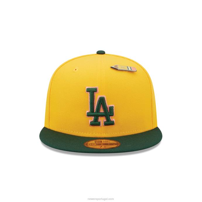 FFTN173 New Era la dodgers volta às aulas boné amarelo 59fifty