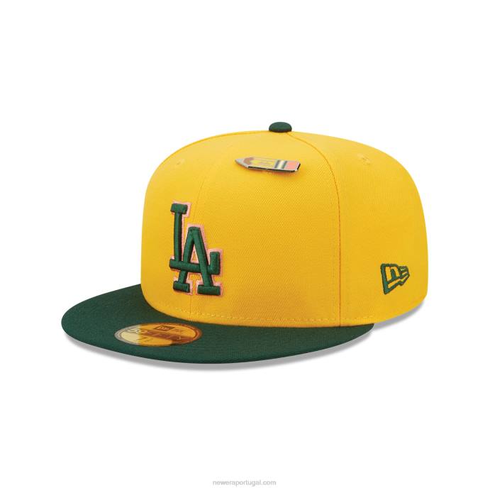 FFTN173 New Era la dodgers volta às aulas boné amarelo 59fifty