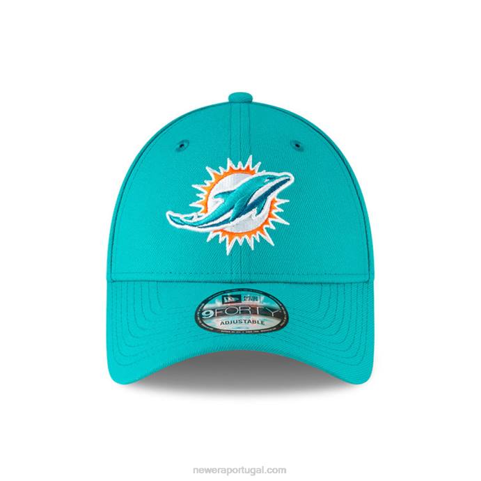 FFTN1740 New Era Boné Miami Dolphins League Blue 9Forty