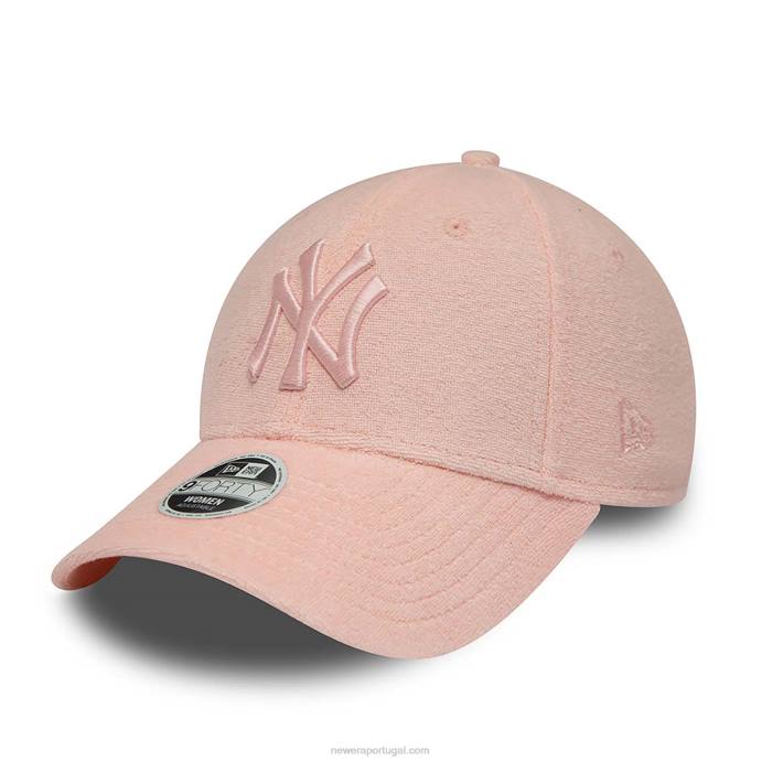 FFTN1743 New Era touca ajustável new york yankees rosa 9forty feminino