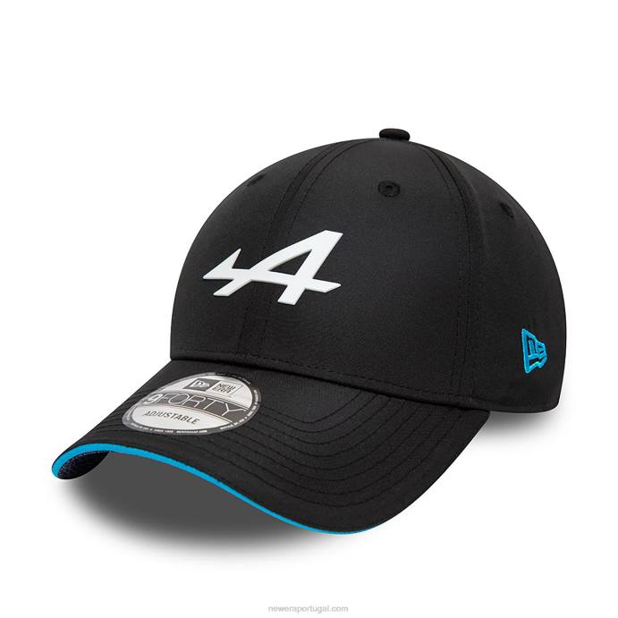 FFTN1744 New Era Boné ajustável alpine team black 9forty
