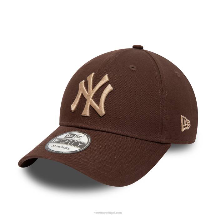 FFTN1749 New Era boné ajustável new york yankees marrom sazonal 9forty