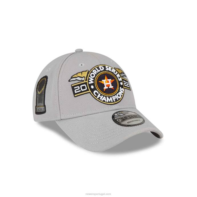 FFTN1750 New Era houston astros mlb world series champions boné cinza 9forty ajustável