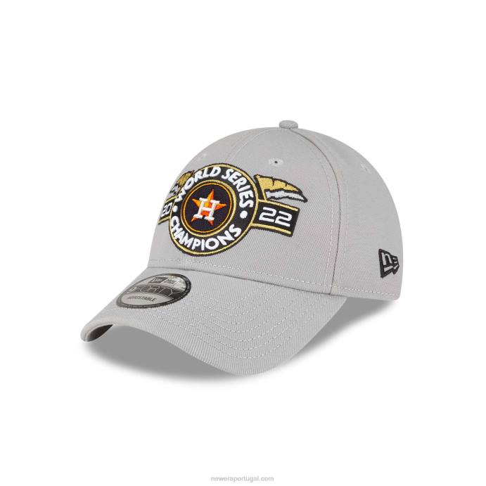 FFTN1750 New Era houston astros mlb world series champions boné cinza 9forty ajustável