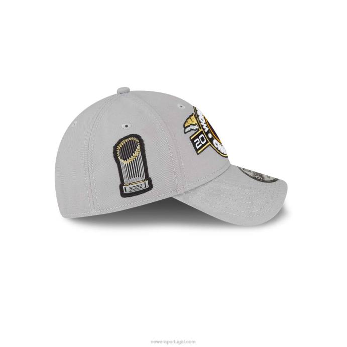 FFTN1750 New Era houston astros mlb world series champions boné cinza 9forty ajustável