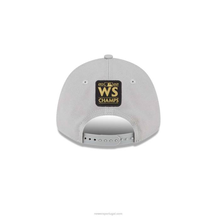 FFTN1750 New Era houston astros mlb world series champions boné cinza 9forty ajustável
