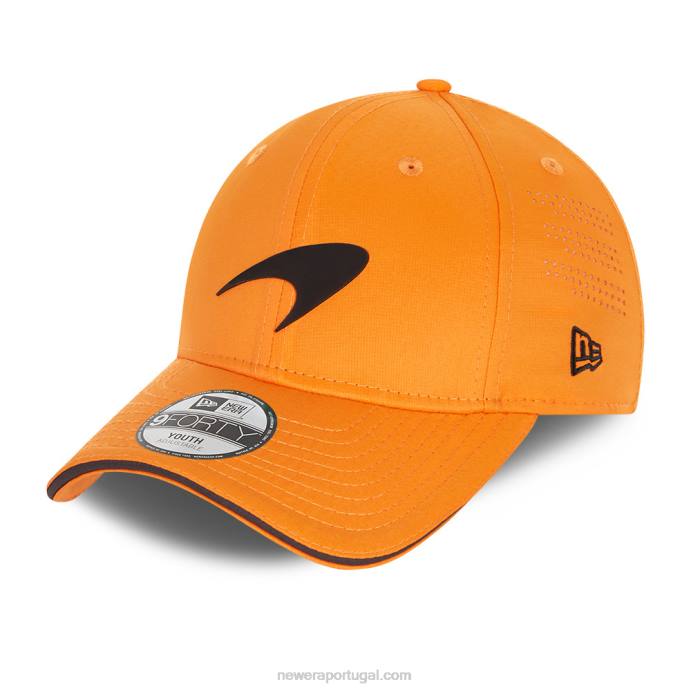 FFTN1753 New Era Boné snapback laranja 9forty mclaren f1 team kids