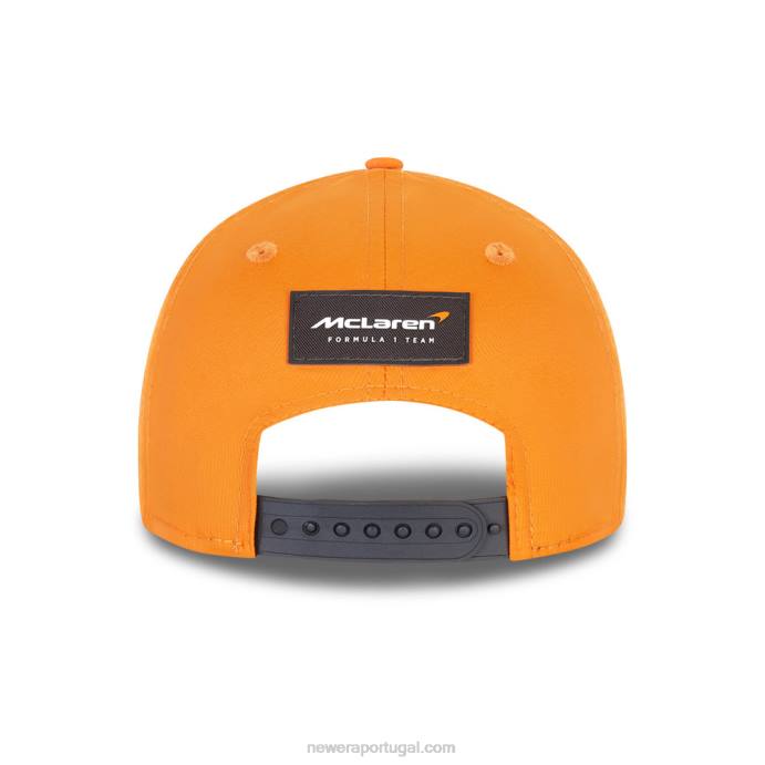 FFTN1753 New Era Boné snapback laranja 9forty mclaren f1 team kids