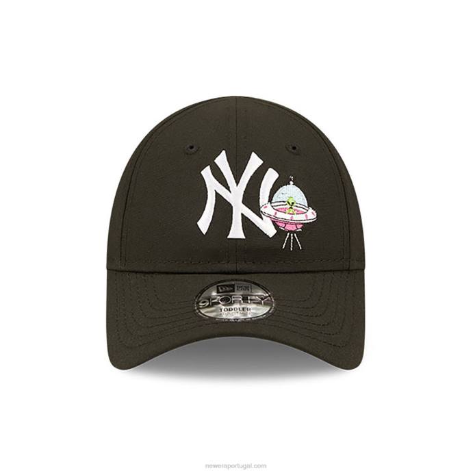 FFTN1759 New Era boné ajustável new york yankees repreve toddler space black 9forty