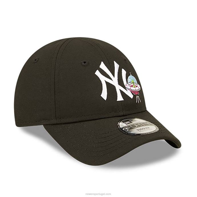 FFTN1759 New Era boné ajustável new york yankees repreve toddler space black 9forty