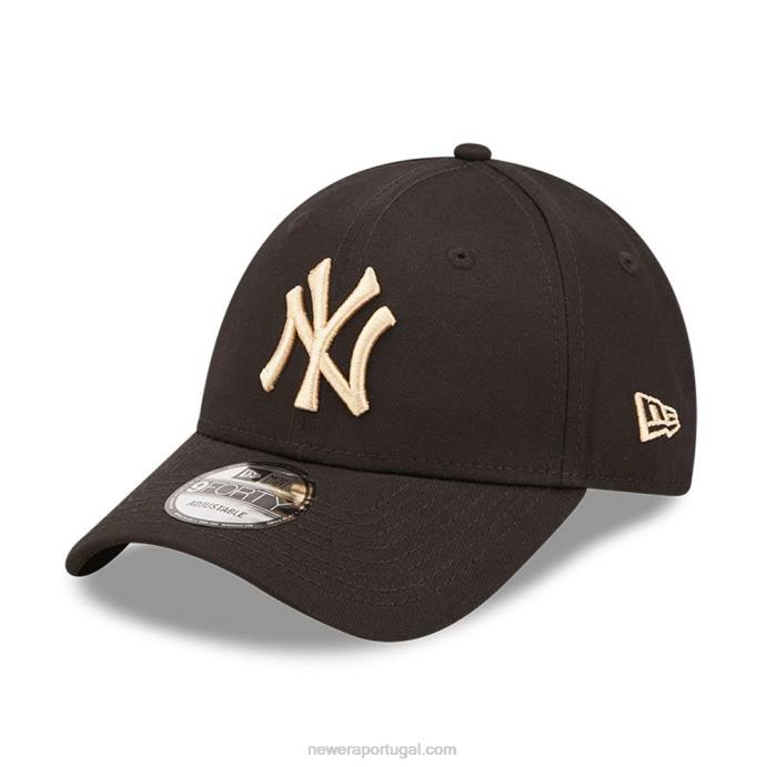 FFTN1763 New Era boné ajustável new york yankees league essencial preto 9forty