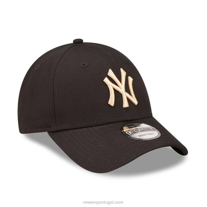 FFTN1763 New Era boné ajustável new york yankees league essencial preto 9forty