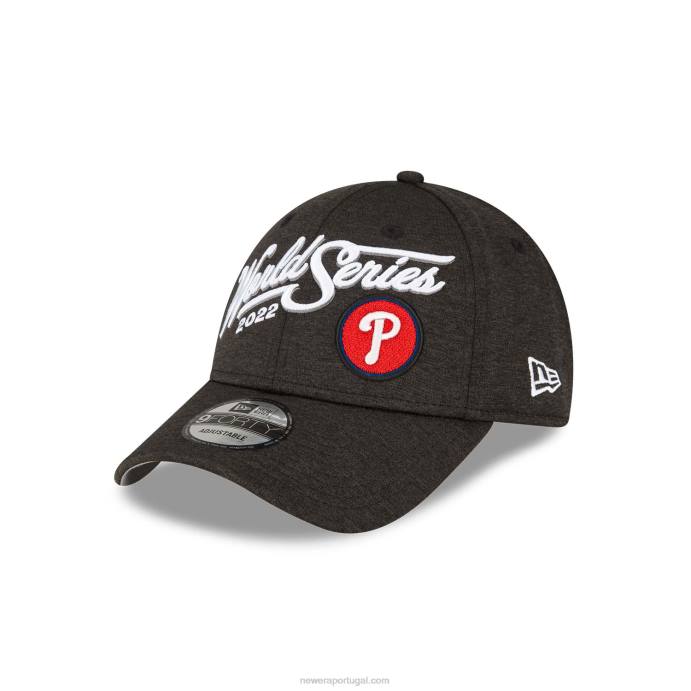 FFTN1767 New Era philadelphia phillies mlb league champions boné preto 9forty ajustável