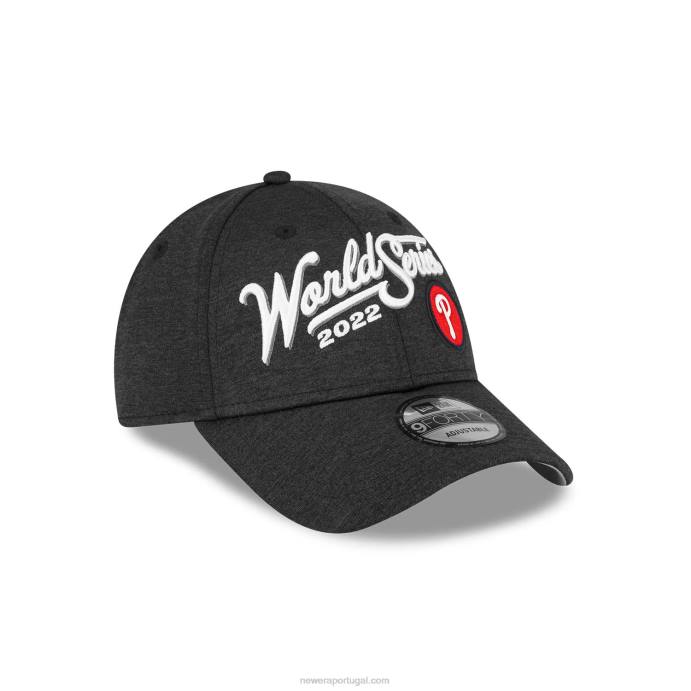 FFTN1767 New Era philadelphia phillies mlb league champions boné preto 9forty ajustável