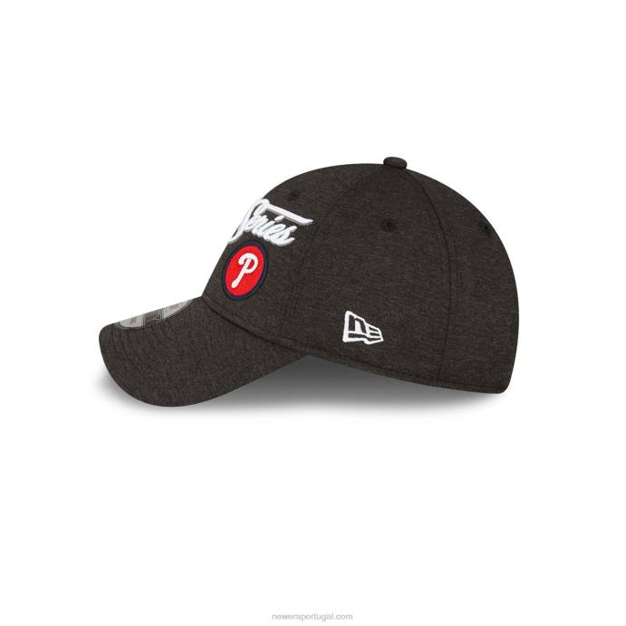 FFTN1767 New Era philadelphia phillies mlb league champions boné preto 9forty ajustável