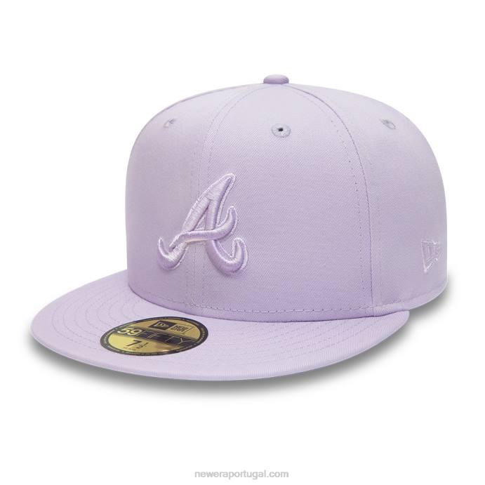 FFTN176 New Era Boné Atlanta Braves World Series tonal lilás 59fifty