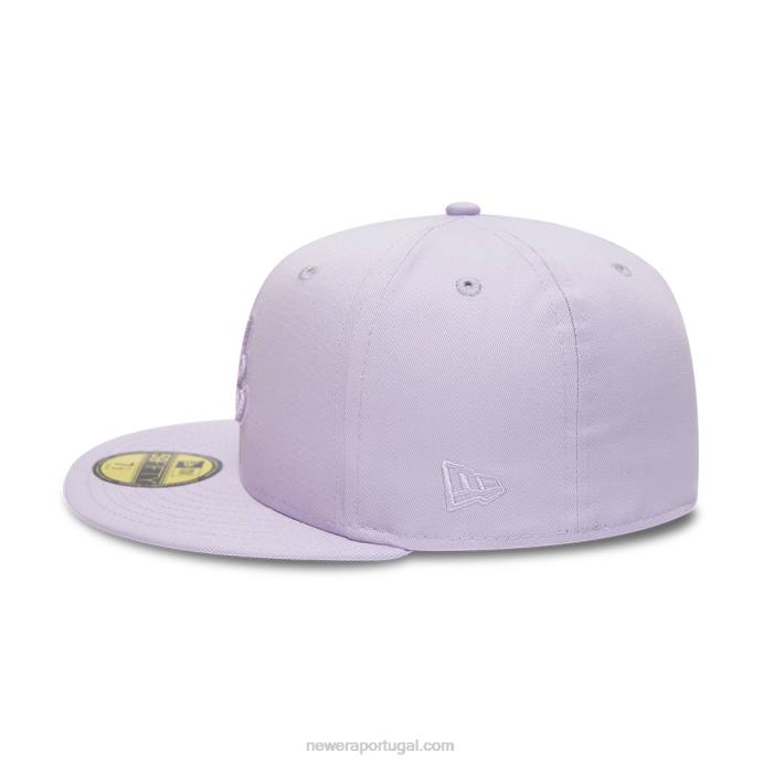 FFTN176 New Era Boné Atlanta Braves World Series tonal lilás 59fifty