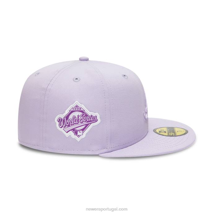 FFTN176 New Era Boné Atlanta Braves World Series tonal lilás 59fifty