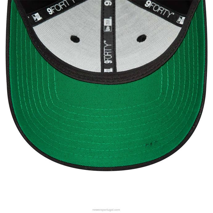 FFTN1778 New Era las vegas raiders team side patch preto 9forty boné ajustável