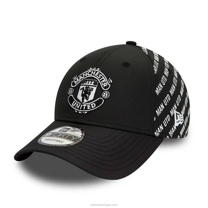 FFTN1780 New Era boné ajustável manchester united fc tonal black 9forty