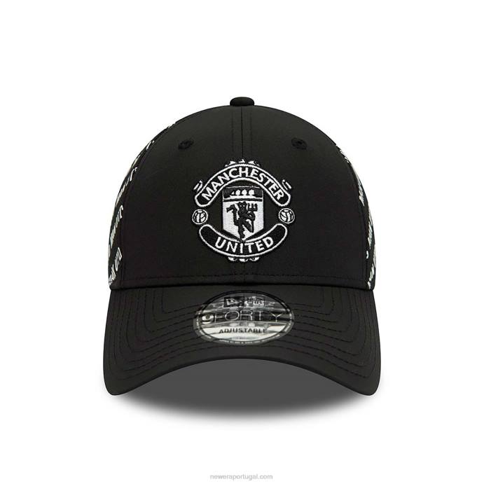 FFTN1780 New Era boné ajustável manchester united fc tonal black 9forty
