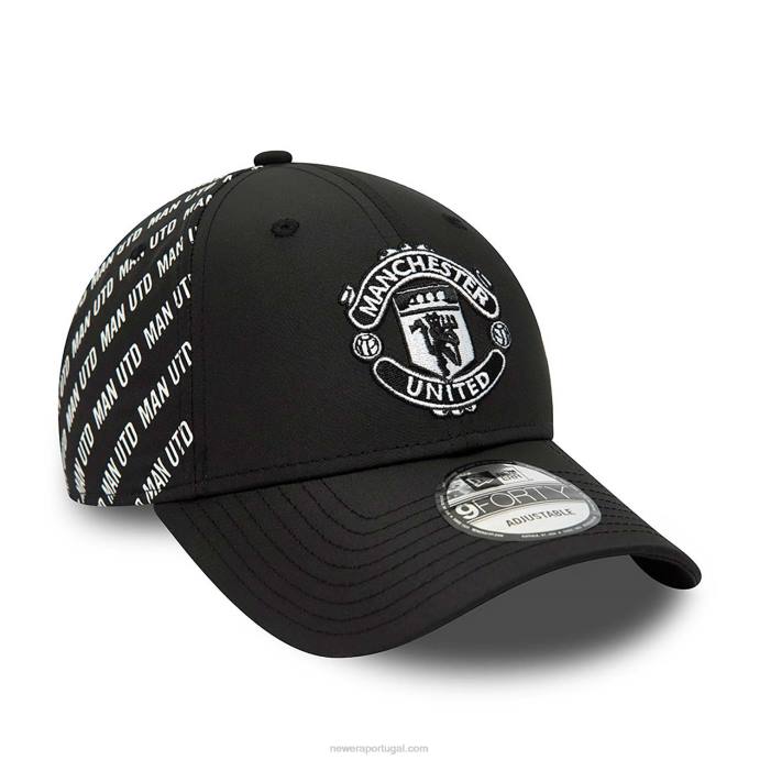 FFTN1780 New Era boné ajustável manchester united fc tonal black 9forty