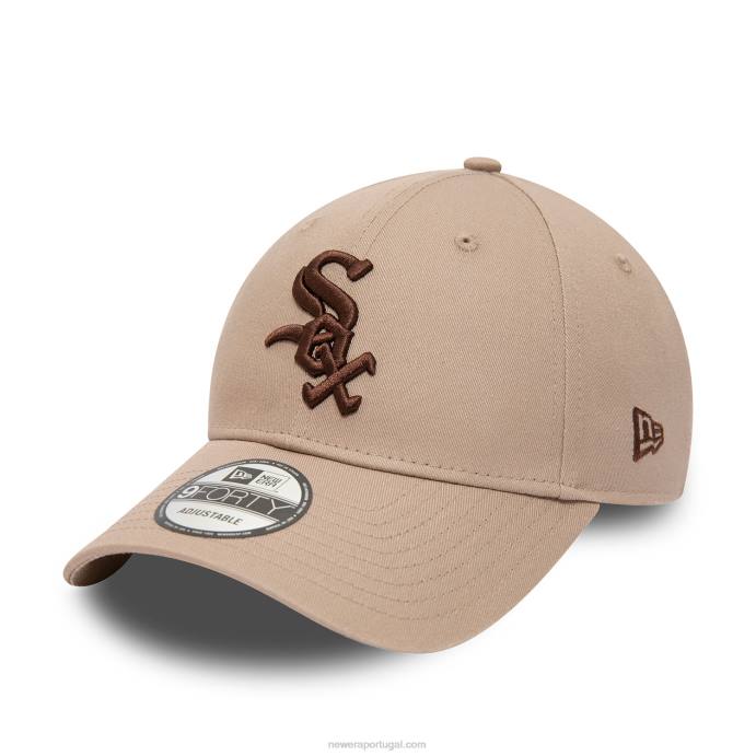 FFTN1782 New Era chicago white sox boné sazonal bege 9forty ajustável