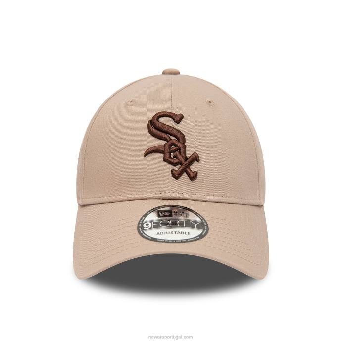 FFTN1782 New Era chicago white sox boné sazonal bege 9forty ajustável