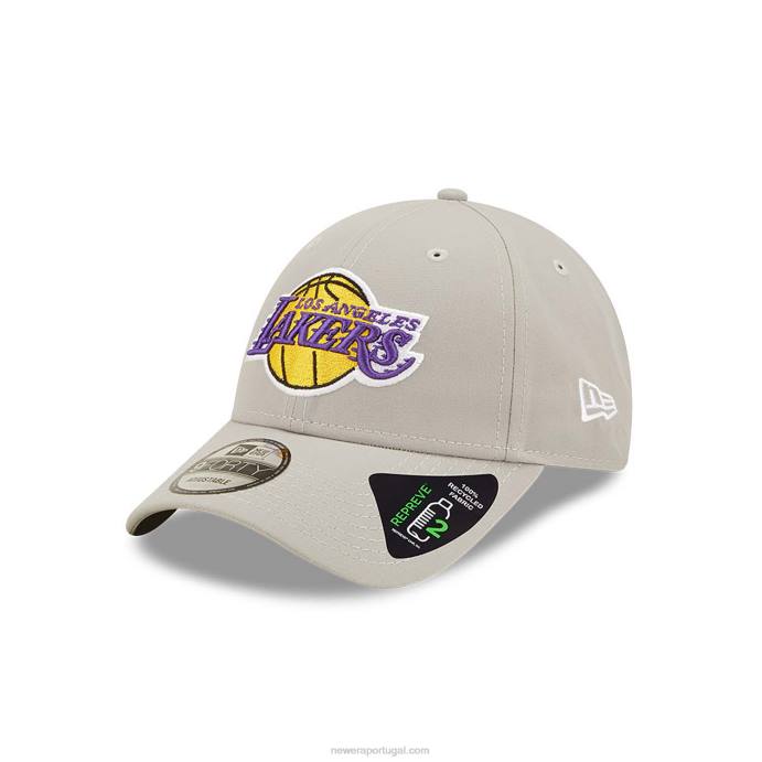 FFTN1786 New Era boné regulável la lakers repreve 9forty cinza