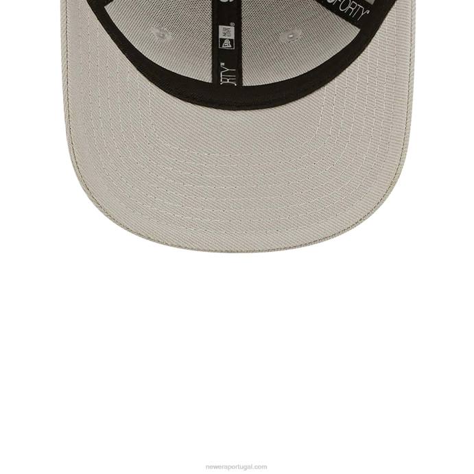 FFTN1794 New Era boné ajustável Heritage script child repreve 9forty cinza