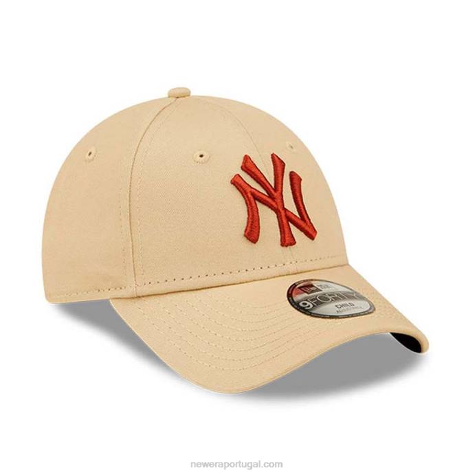 FFTN1795 New Era Boné ajustável New York Yankees Youth League Essential Stone 9forty