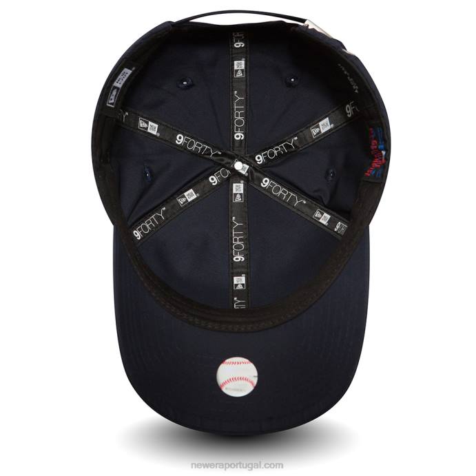 FFTN1798 New Era Boné New York Yankees Navy 9forty impecável