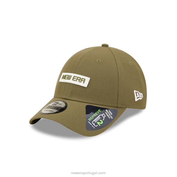 FFTN1799 New Era patch caqui 9forty boné ajustável