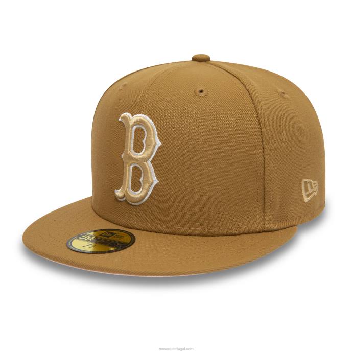 FFTN17 New Era boton red sox 1967 marrom 59fifty boné justo