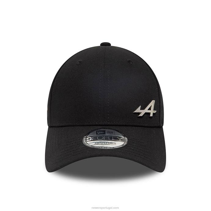 FFTN1808 New Era boné ajustável alpine 9forty preto sem falhas