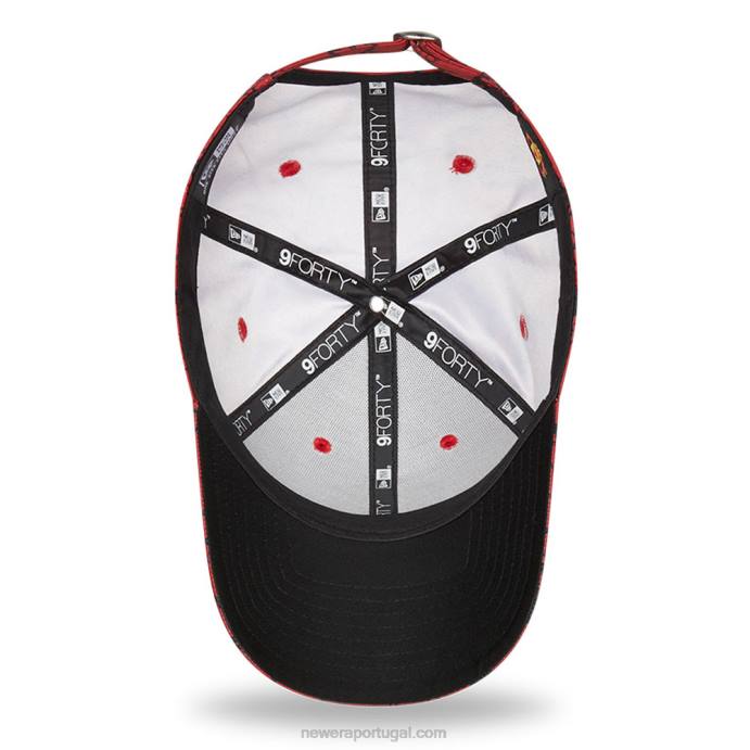 FFTN1815 New Era Boné ajustável Manchester United Marble Red 9forty