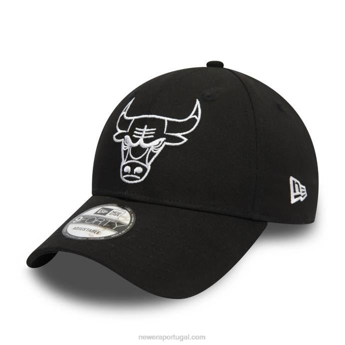 FFTN1818 New Era chicago bulls essencial esboço boné preto 9forty