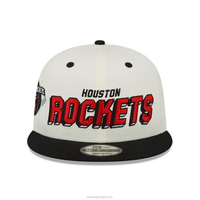 FFTN1827 New Era Houston Rockets Wake White 9Fifty Snapback