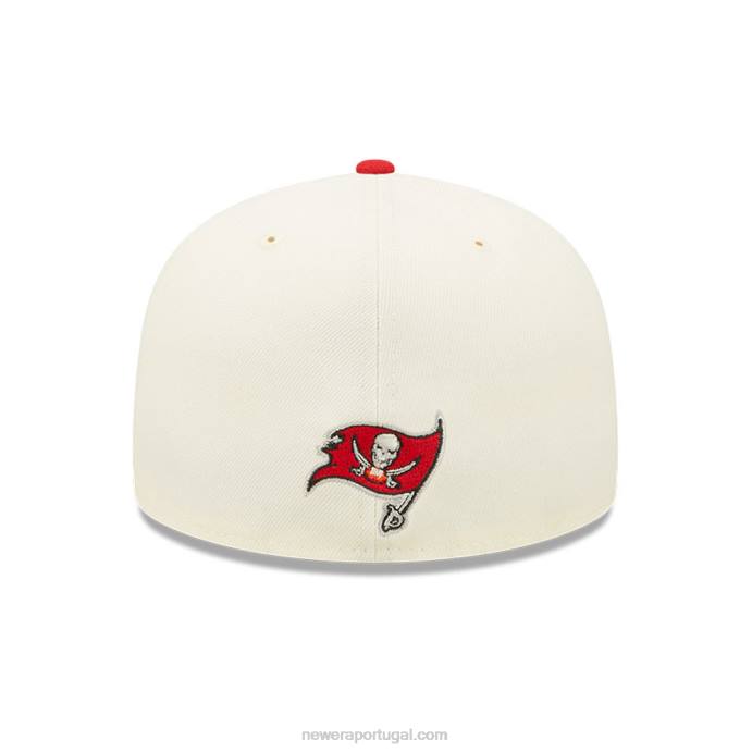 FFTN182 New Era boné tampa bay buccaneers nfl sideline 2022 branco 59fifty