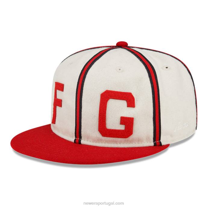 FFTN1832 New Era medo de deus x kansas city monarchs boné branco 9fifty strapback