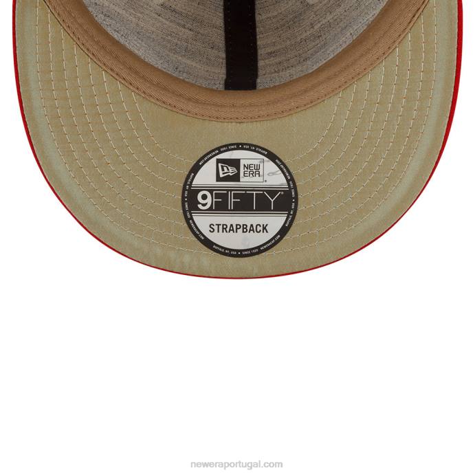 FFTN1832 New Era medo de deus x kansas city monarchs boné branco 9fifty strapback