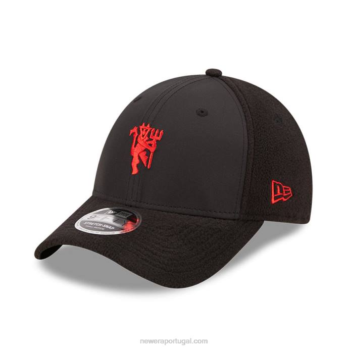 FFTN1833 New Era Boné Manchester United Fleece Black 9fifty Snap Snap