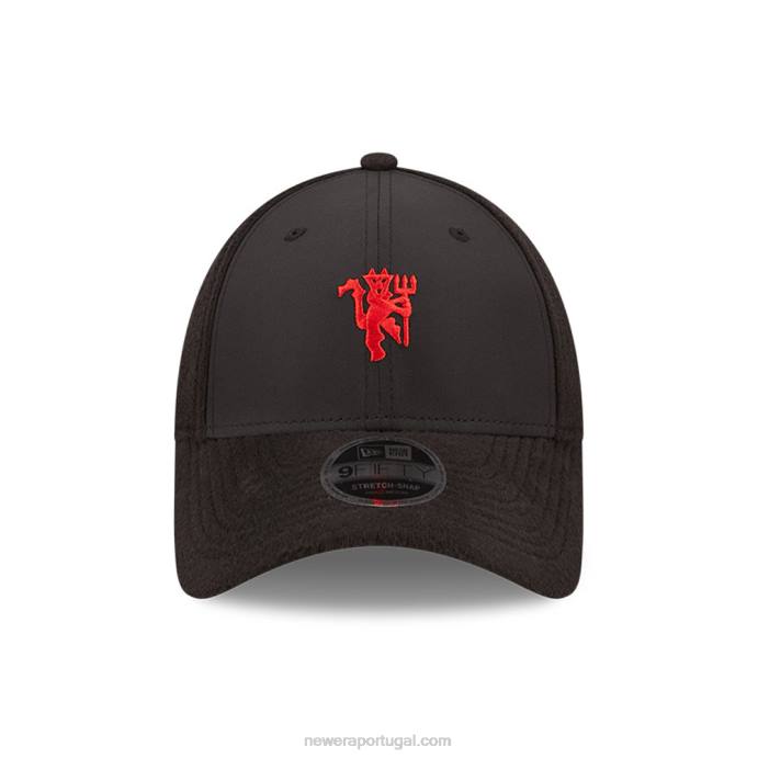 FFTN1833 New Era Boné Manchester United Fleece Black 9fifty Snap Snap