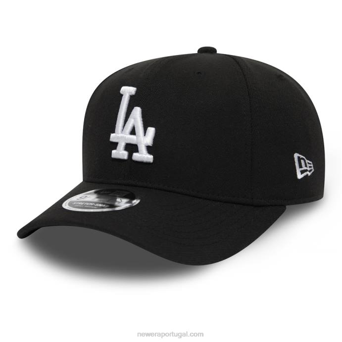 FFTN1834 New Era Boné elástico 9fifty la dodgers preto