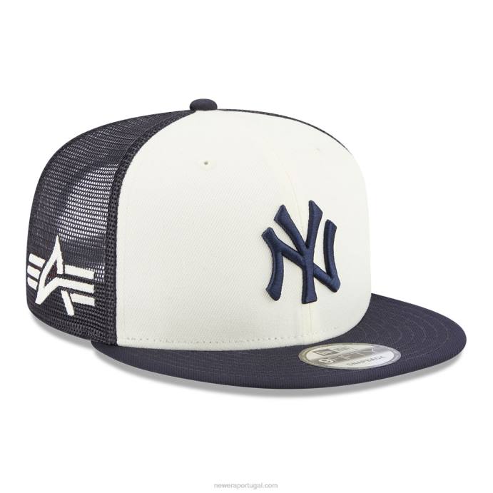 FFTN1836 New Era boné new york yankees alpha Industries x mlb navy 9fifty snapback