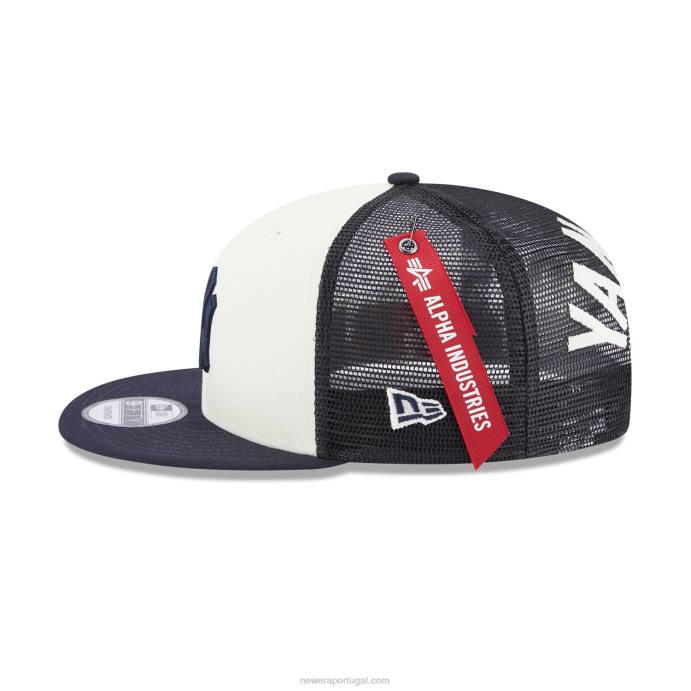 FFTN1836 New Era boné new york yankees alpha Industries x mlb navy 9fifty snapback
