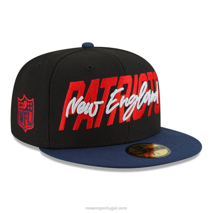 FFTN183 New Era Boné New England Patriots nfl draft black 59fifty